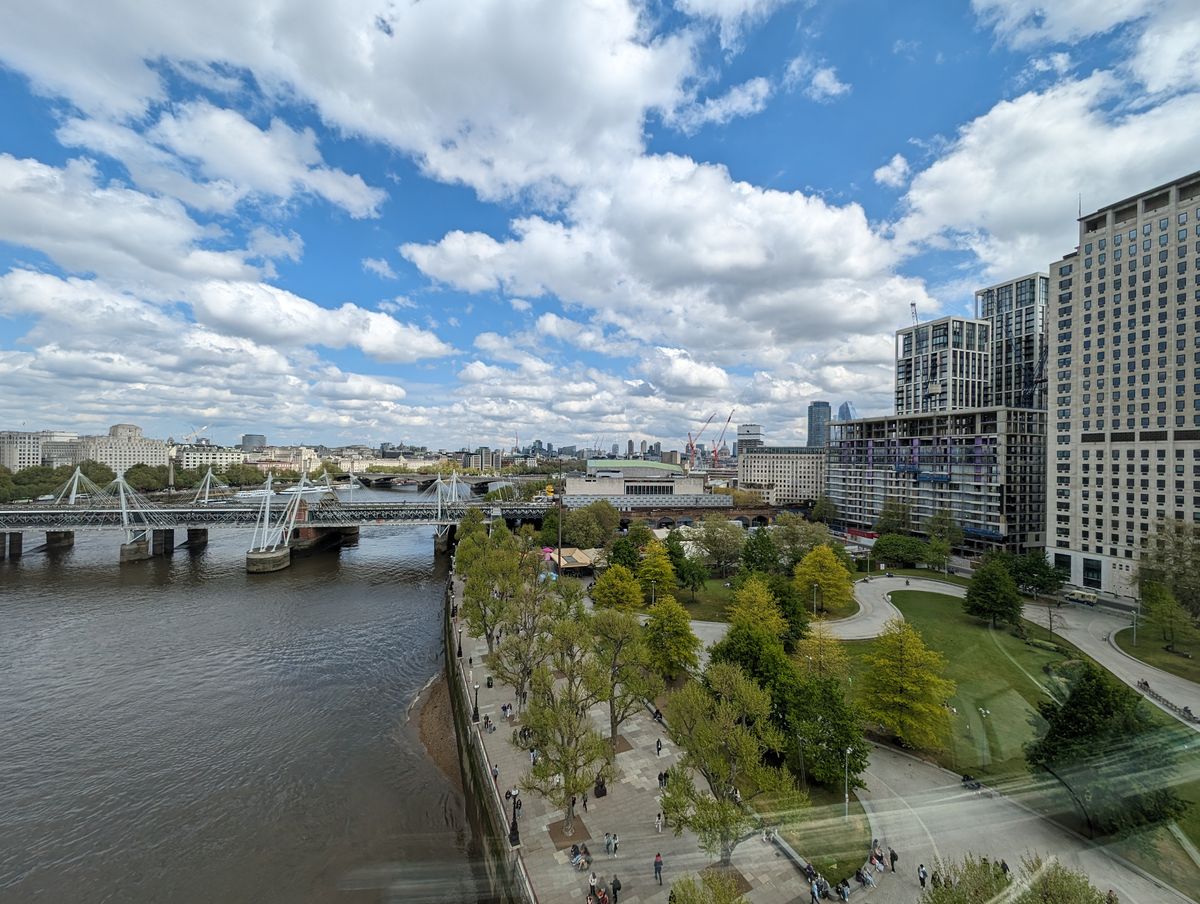 iPhone 15 Pro Max vs. Galaxy S24 Ultra vs. Pixel 8 Pro London Eye photos