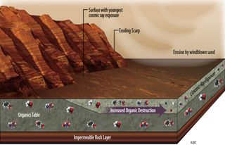 Mars Has Ways to Make Organics Hard to Find 