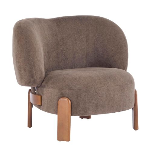 Christopher Knight Home Lily Solid Wood Wingback Accent Chair