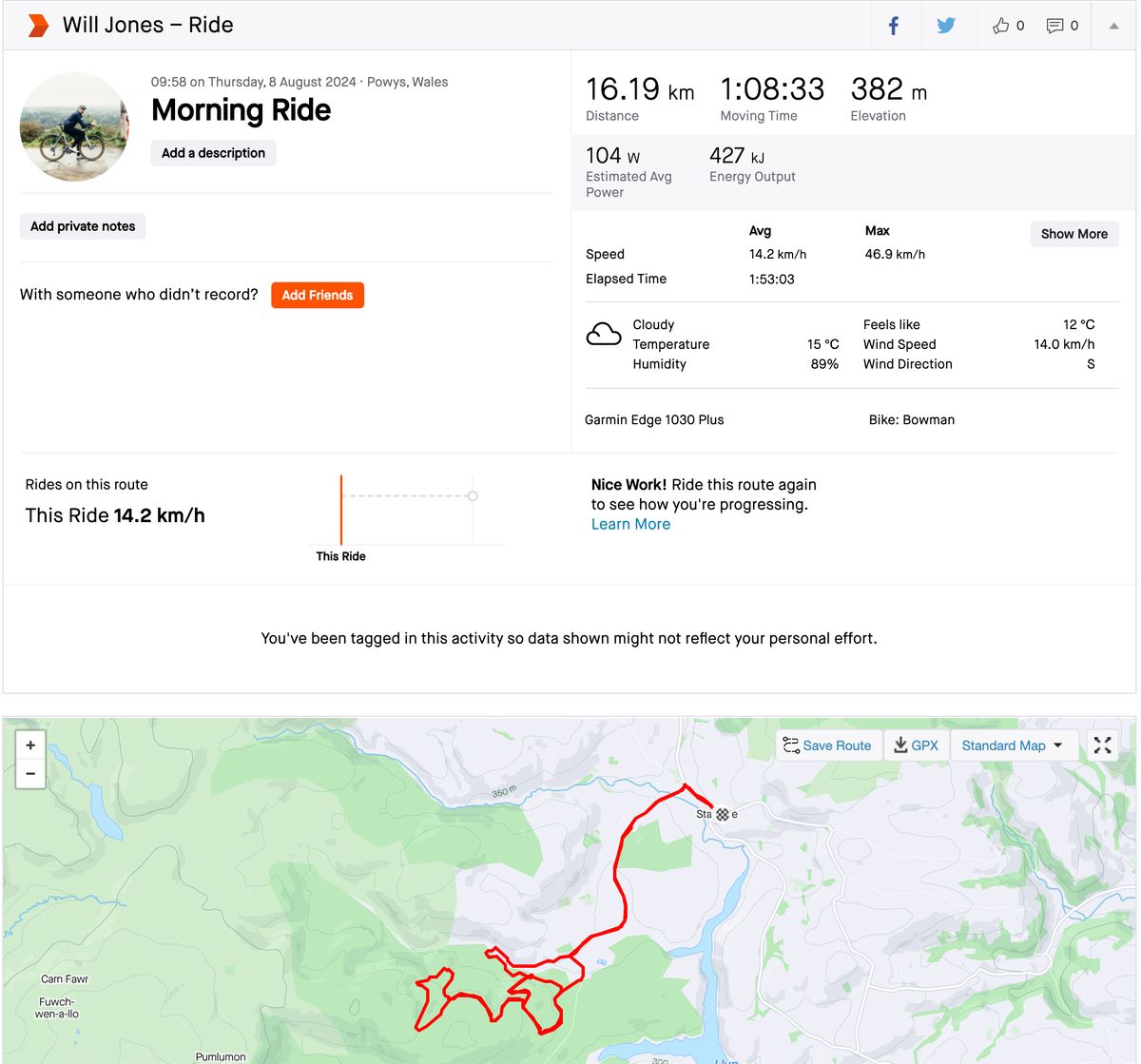 Strava screenshot