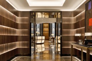 view of the reception area through lift lobby in The Lantern in New York