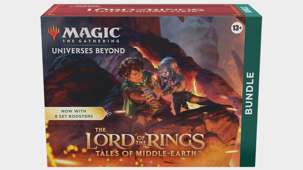 The Lord of the Rings: Tales of Middle-earth product boxes on plain backgrounds