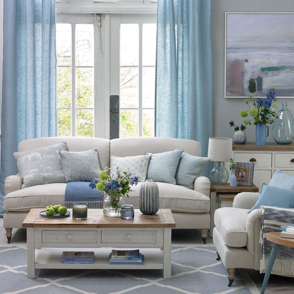 Duck egg living room ideas to create a serene colour scheme | Ideal Home