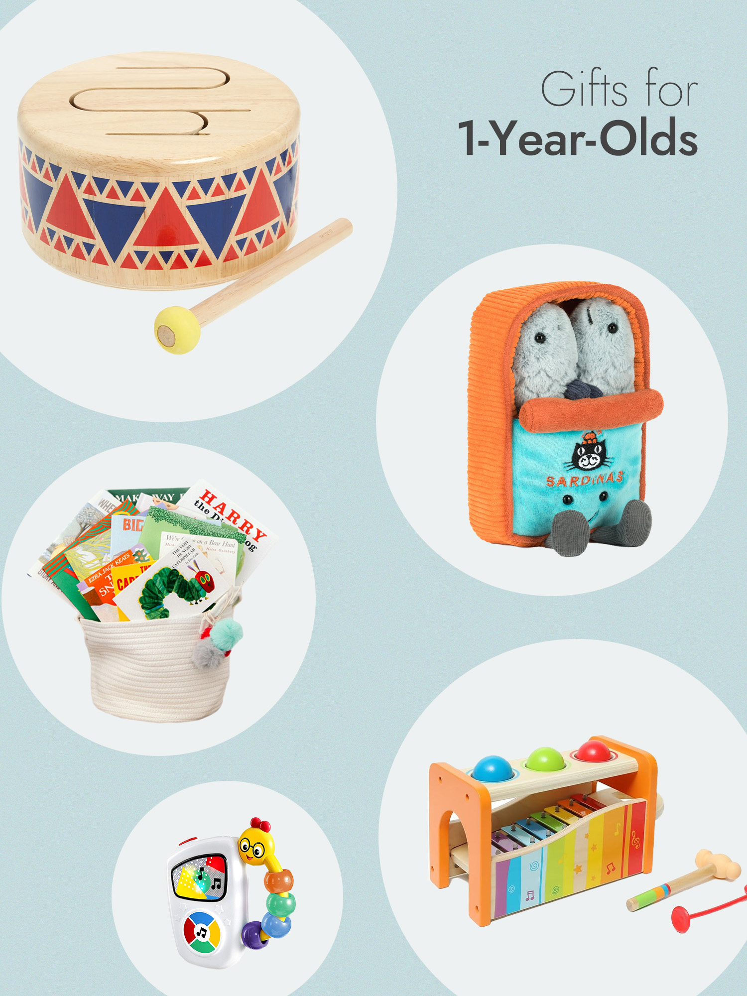 Various gifts for 1-year-old kids