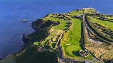Old Head's spectacular setting with the lighthouse at the far end