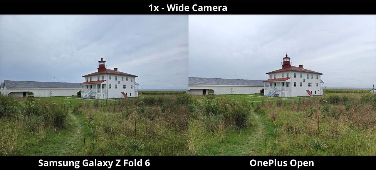 Galaxy Z Fold 6 vs. OnePlus Open - Lighthouse Angled - 1x