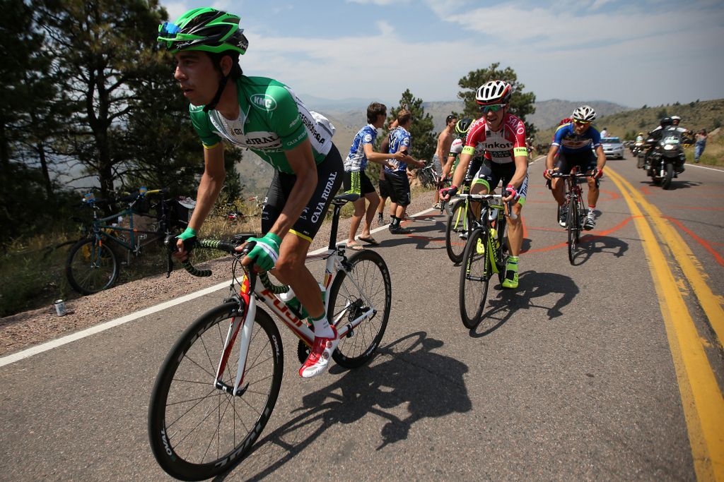 Jaime Roson (Caja Rural) leads the breakaway