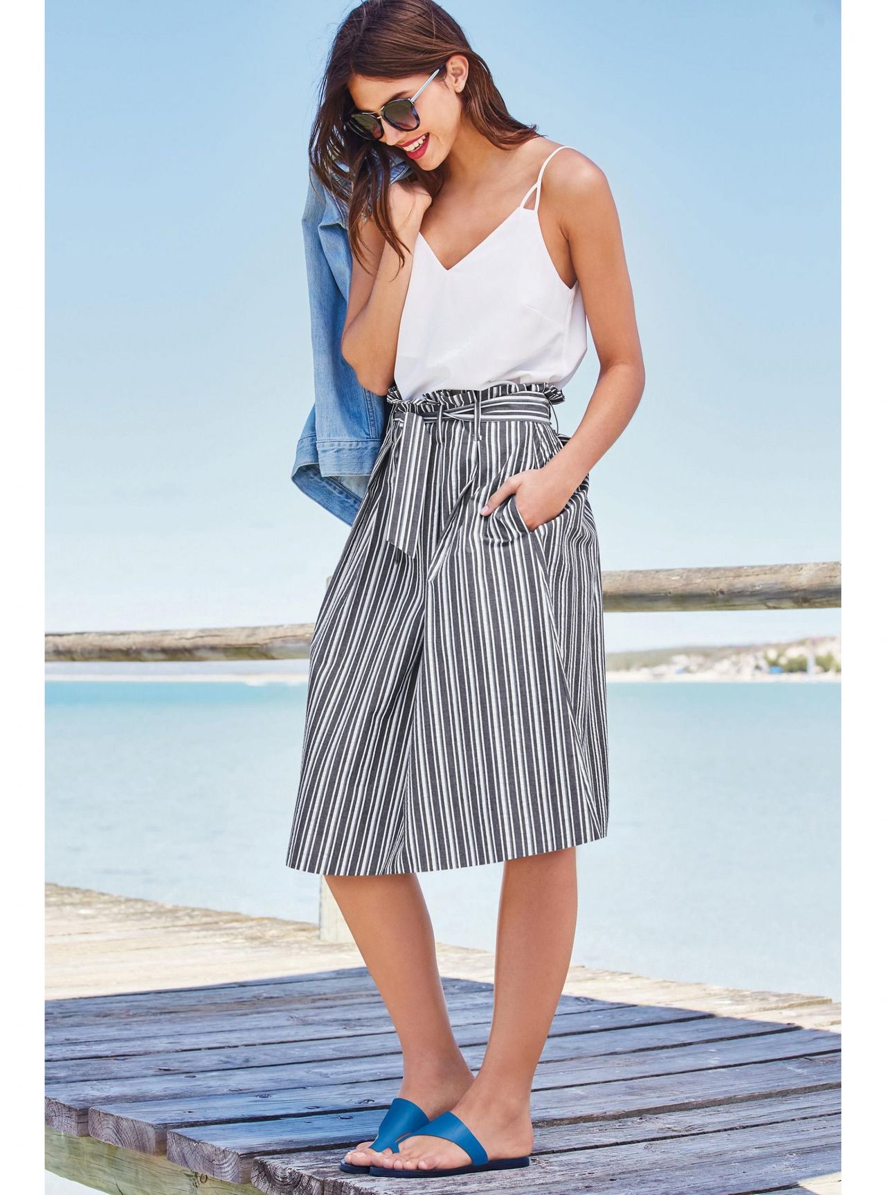 Stripe skirt, £38, Next 