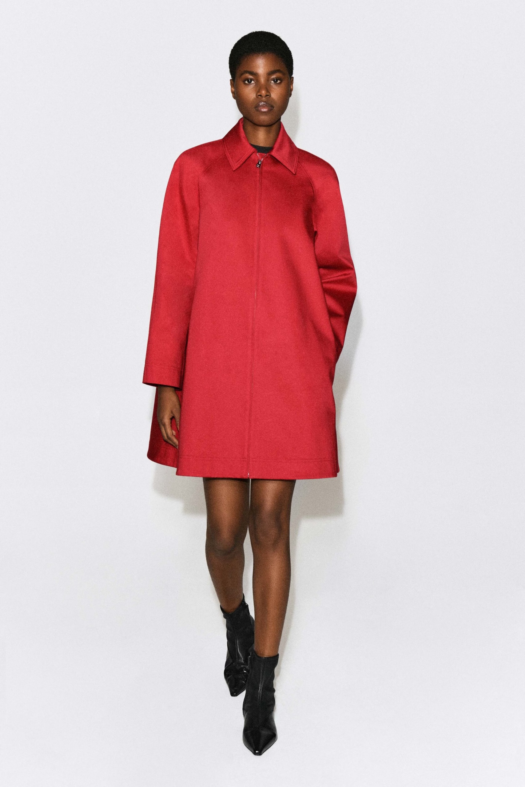 COS, SCULPTURAL COTTON SWING COAT