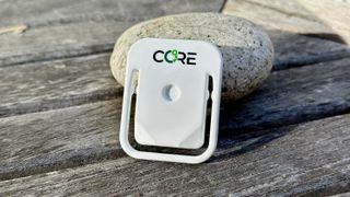 The CORE Body Temperature Sensor sitting on a table