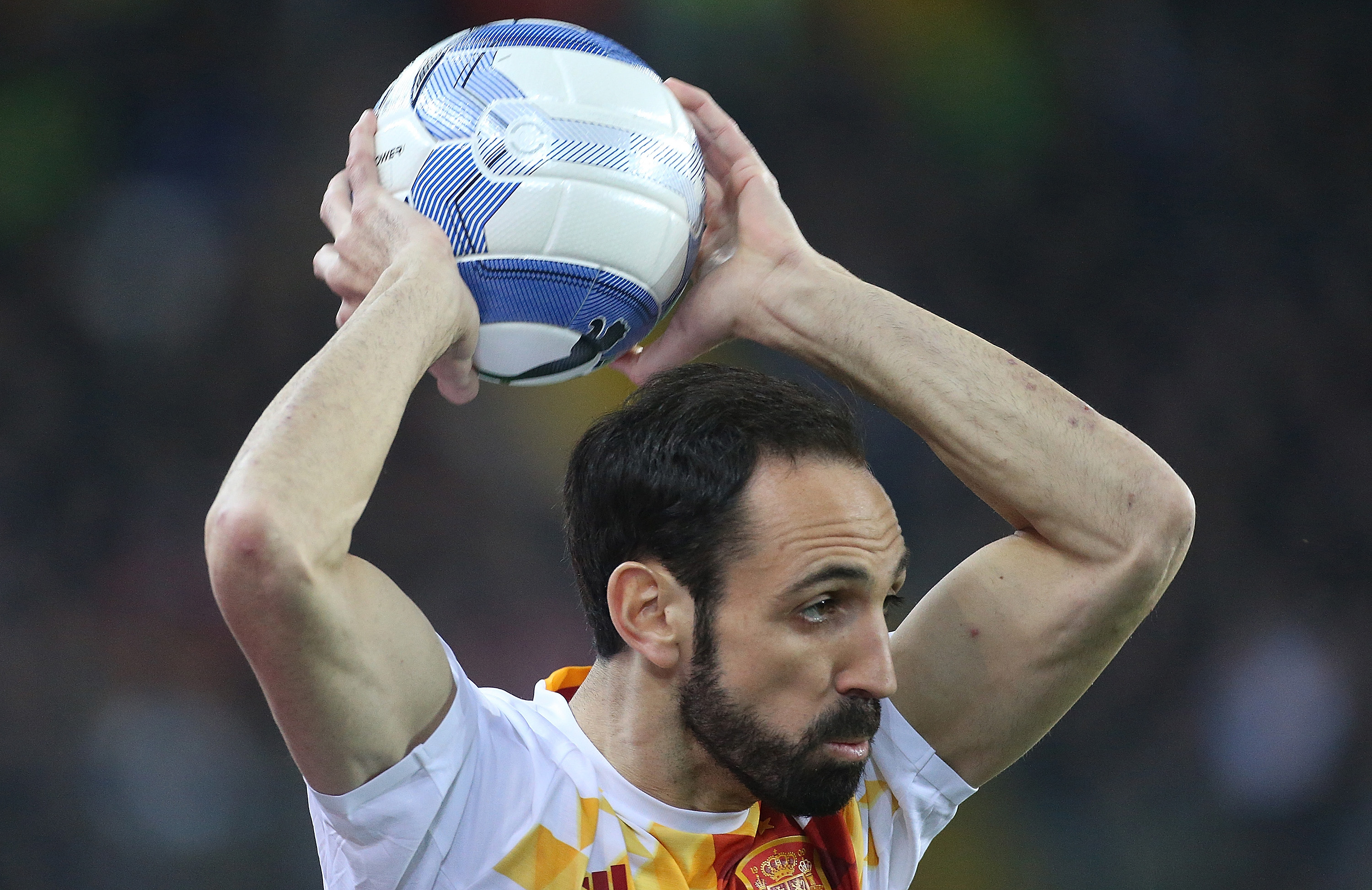 Juanfran in action for Spain against Italy in a friendly in March 2016.