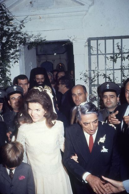 Jackie Kennedy's Second Wedding Dress 