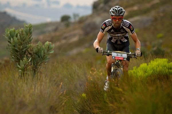 David George rides alone during stage 3
