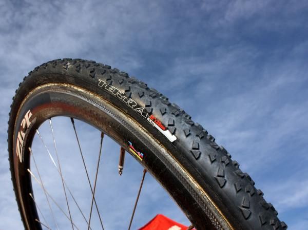 Specialized's new Terra uses tall, aggressive knobs and an open pattern for grip in mud and snow.