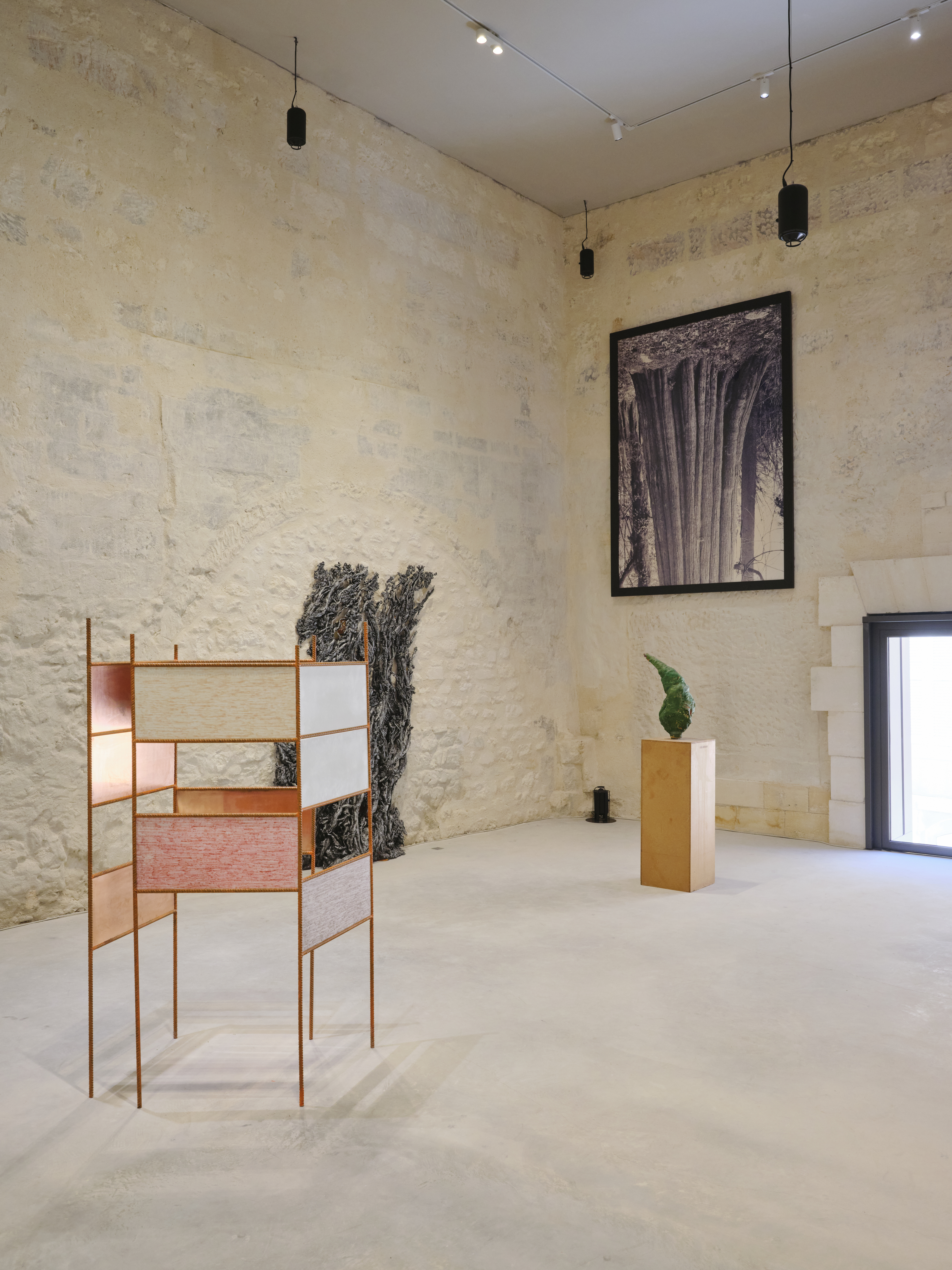 Bustamante foundation interiors showing art exhibition