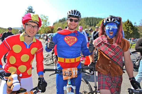 Superman on the start line.