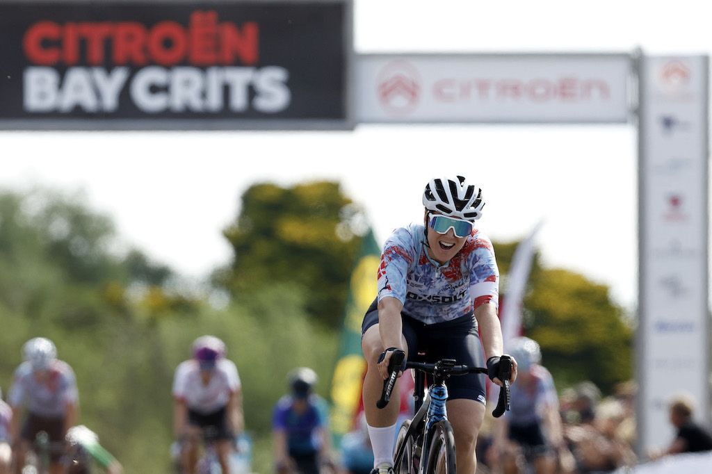 Chloe Hosking in the 2023 Women&#039;s Elite Citroen Bay Crits at Eastern Gardens Geelong on Monday, Jan 2, 2023.(Photo by Con CHRONIS)