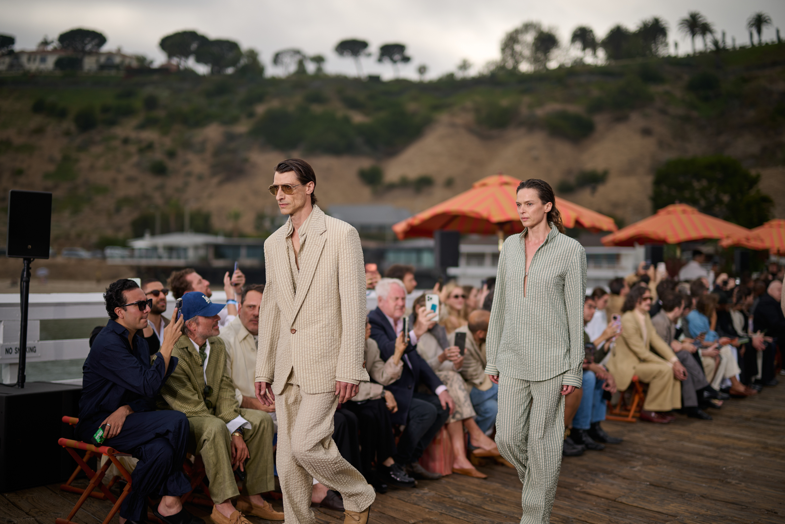 Zegna S/S 2027 runway show Malibu Pier LA