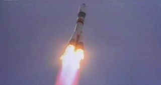 Russia's unmanned supply ship Progress 47 launched toward the International Space Station on April 20, 2012.