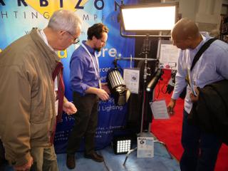 Barbizon demoed its latest LED lights at the show. 