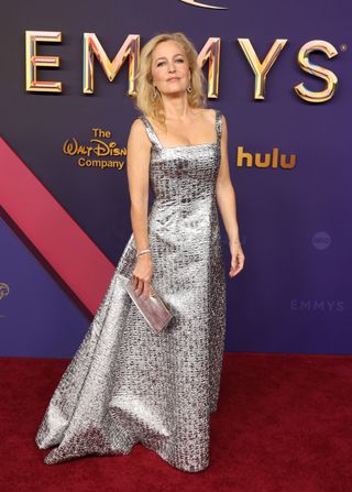 Gillian Anderson attends the 76th Primetime Emmy Awards at Peacock Theater on September 15, 2024 in Los Angeles, California.