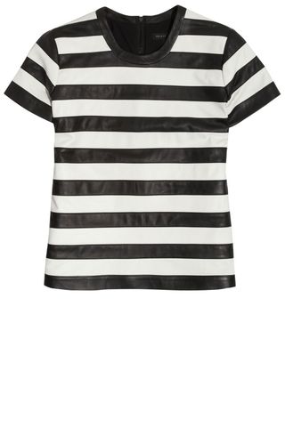 Theory Striped Leather Top, £595