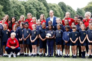 Prince William with the Lionesses