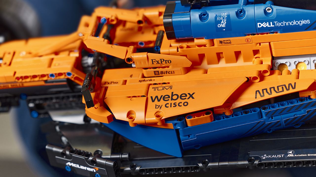 Lego McLaren F1 on shelf