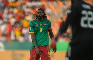 Cameroon AFCON 2023 squad: Andre Frank Zambo Anguissa of Cameroon during the TotalEnergies CAF Africa Cup of Nations group stage match between Cameroon and Guinea at Stade Charles Konan Banny de Yamoussoukro on January 15, 2024 in Yamoussoukro, Ivory Coast. (Photo by Ulrik Pedersen/DeFodi Images via Getty Images)