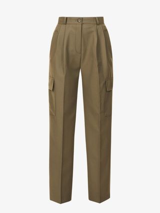 Maesa straight-leg high-rise stretch-woven trousers