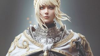 Best 3D art; a blonde haired woman in medieval armour