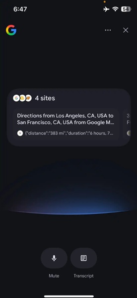 AI Mode's "Search Live" test will display a "scrollable carousel" of results for users to look through.