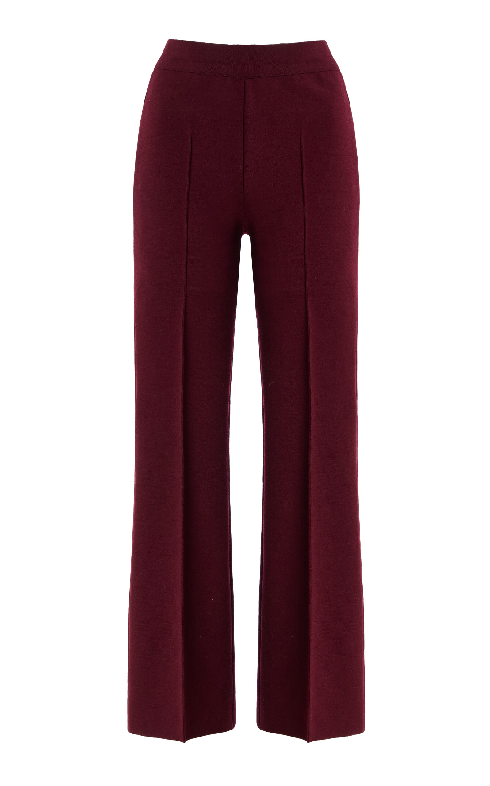 Louis Wool-Blend Knit Cropped Pants