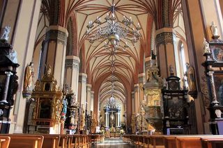 inside a cathedral with high arched ceilings