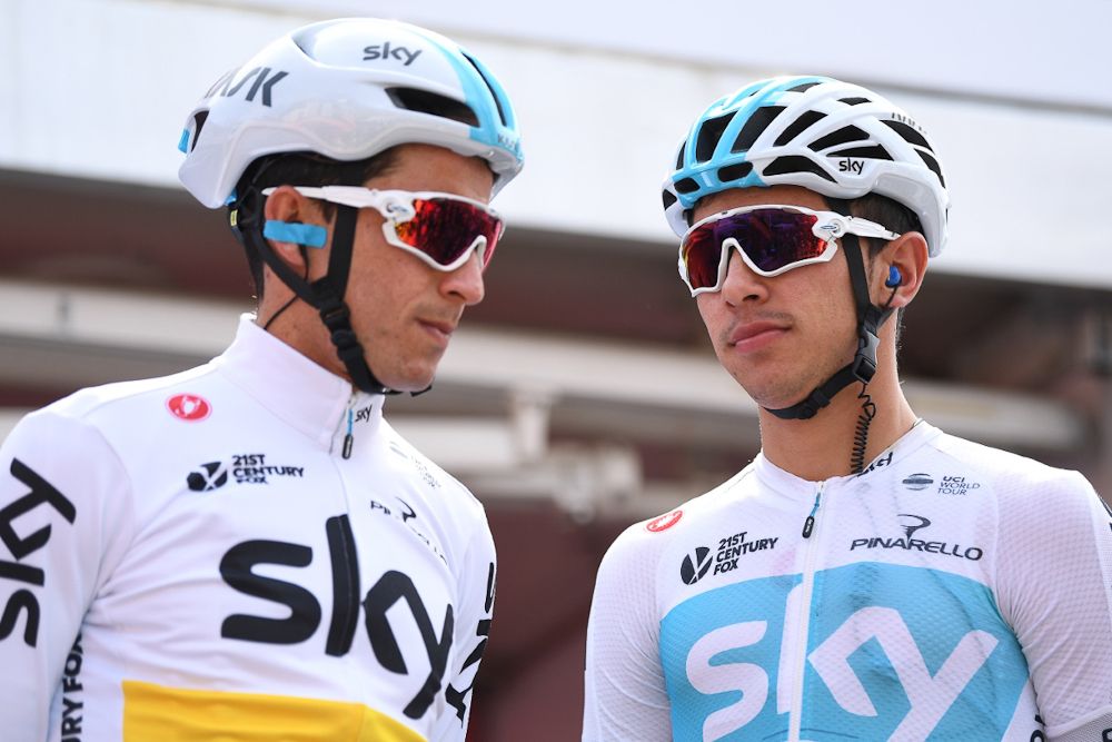 Team Sky's Sergio Luis Henao and Sebastian Henao