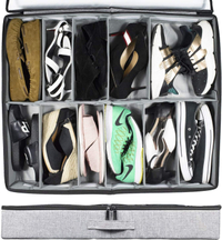 storageLab Low Profile Under Bed Shoe Storage Organizer | Currently $34.99