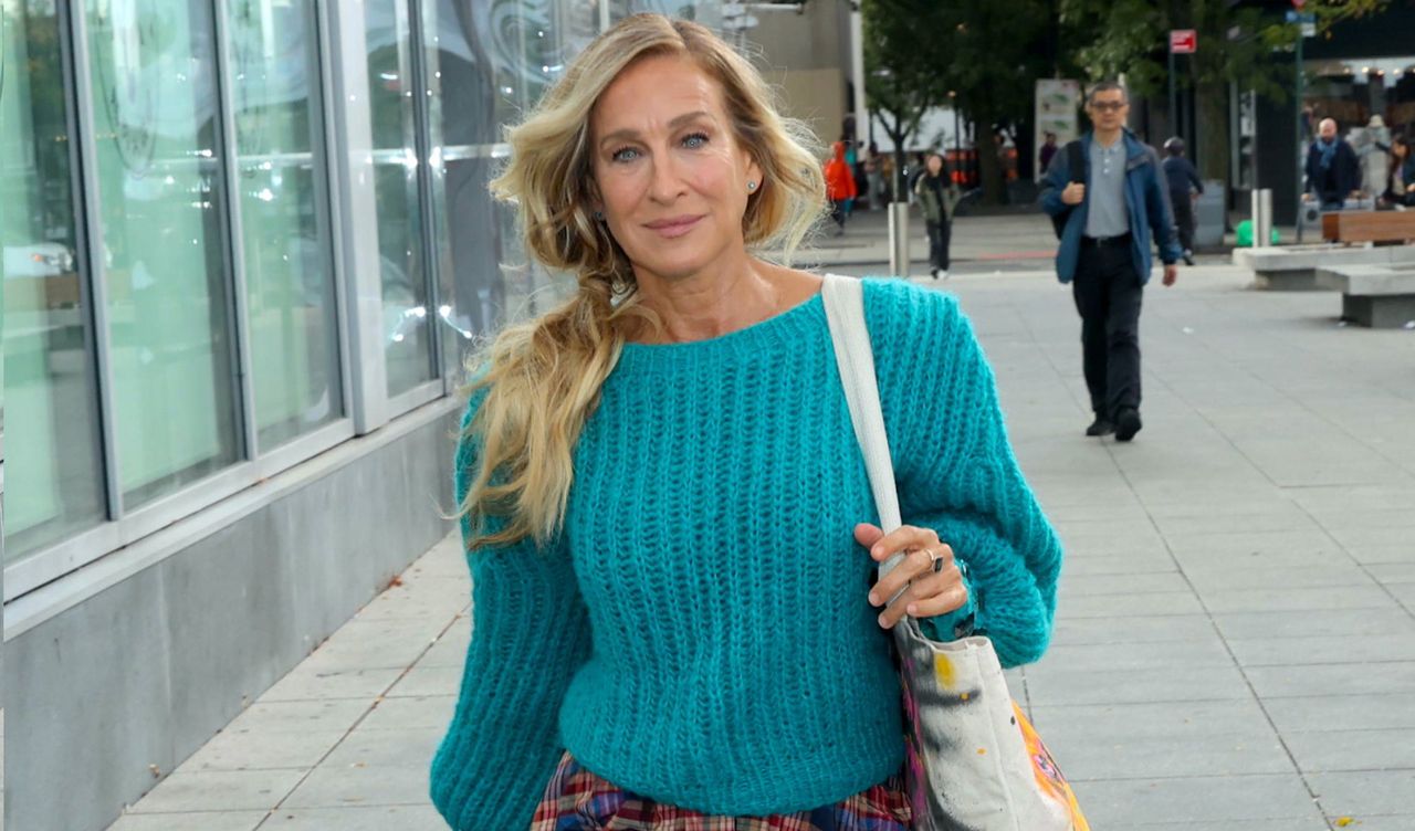 Sarah Jessica Parker on the set of &#039;And Just Like That&#039;