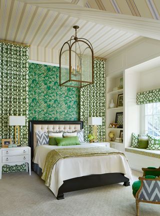 Corey Damen Jenkins green bedroom