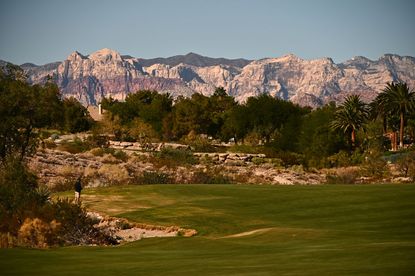 2nd hole at TPC Summerlin. This is layout is one of the best golf courses in Las Vegas 