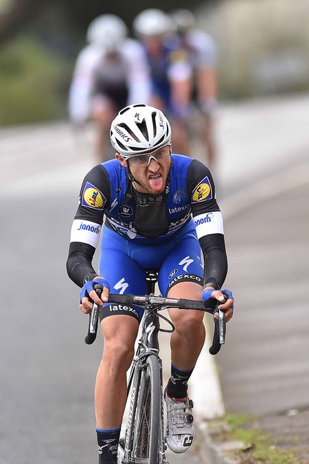 Gianluca Brambilla (Etixx-Quickstep) dug deep to attack in the finale
