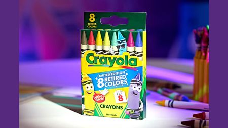 Crayola crayons eight colours