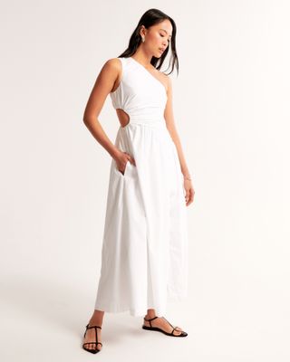 One-Shoulder Cutout Maxi Dress