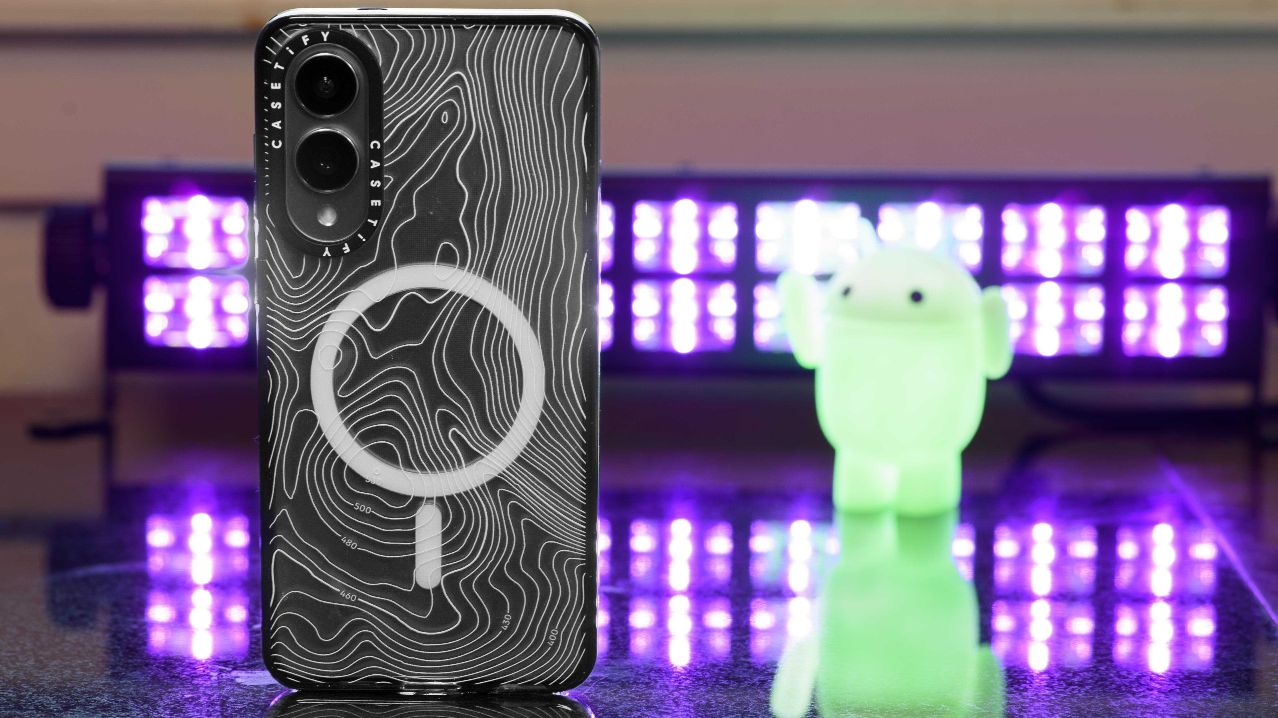 Samsung Galaxy S25 Edge in Casetify cases from back and sides