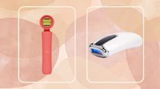 Foreo and Bondi Body IPL hair removal devices on a pastel background