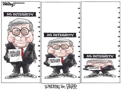 Political Cartoon U.S. Lowering the Barr