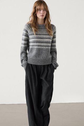 Knit Jacquard Sweater