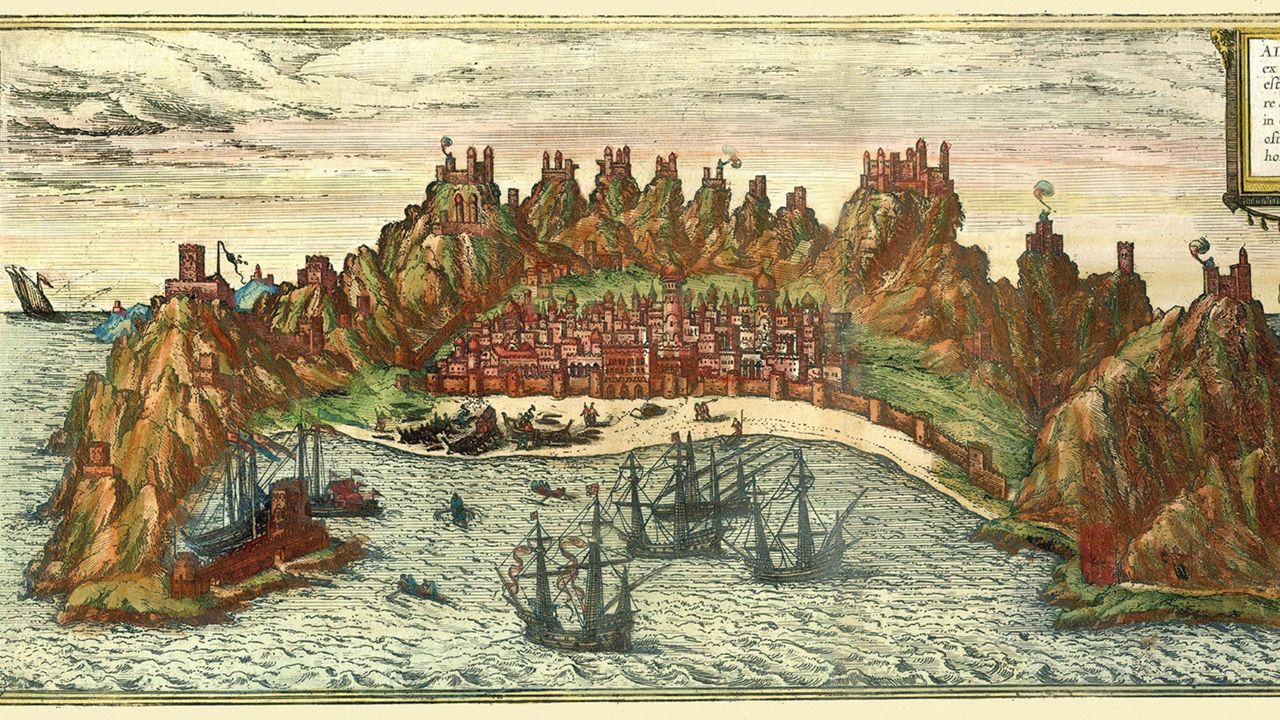 Sixteenth-century Portuguese ships in Aden&rsquo;s harbor