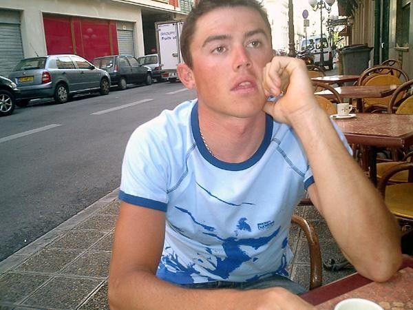 Looking spaced out but stylish in some of sponsor 700c's clothing
