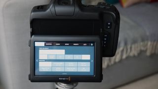 Blackmagic Cinema Camera 6K touchscreen feature