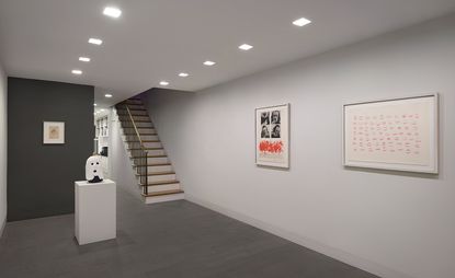 Installation view of ‘Kiss Off’ at Luxembourg & Dayan